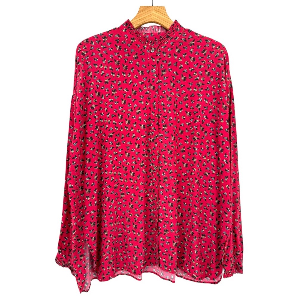 Zadig & Voltaire Tamis Liberty Floral-Print Button-Down Shirt Size M - Picture 2 of 12